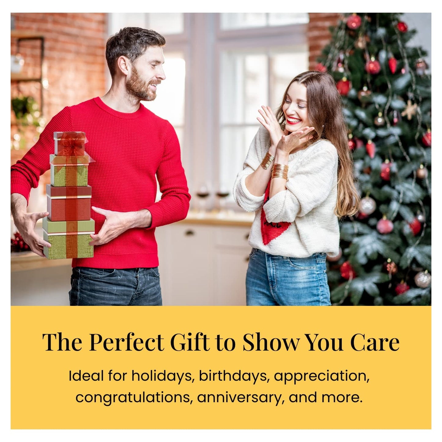 Gourmet Food Gift Basket Tower Snack Gifts for Women, Men, Families, College – Appreciation, Thank You, Congratulations, Corporate, Get Well Soon Care Package