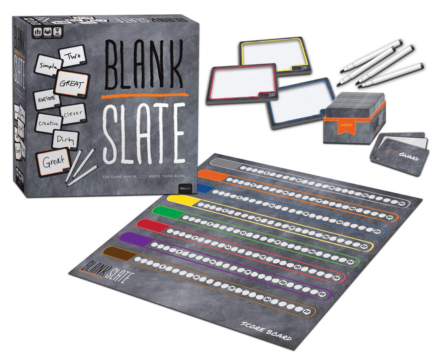 Blank Slate - The Game Where Great Minds Think Alike | Fun Family Friendly Word Association Party Game | The Best Choice for Game Night! | Great Family Board Game & Perfect for Family Game Night