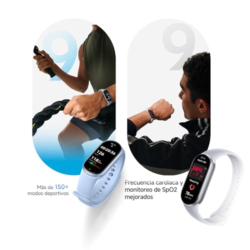 Xiaomi Smart Band 9 Global Version (2024) 1.62" Amoled Display | 233 mAh Battery | up to 21 Days of Battery Life | Over 150 Workout Modes | BT 5.4 | 50M Water Resistant -Arctic Blue