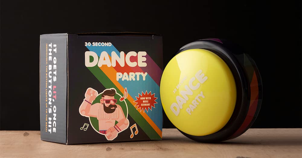 30 Second Dance Party - The Button | Dance Party Button with Music | Gag Gifts | Office Toys