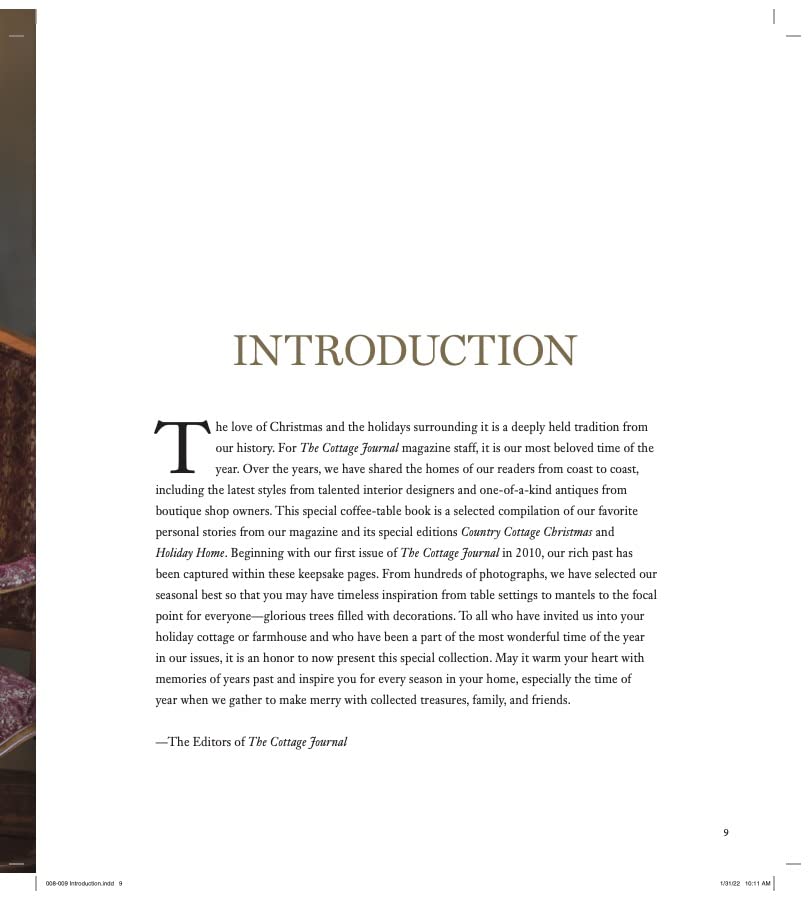 Christmas in the Cottage: Come Home to Comfort & Joy (Cottage Journal)