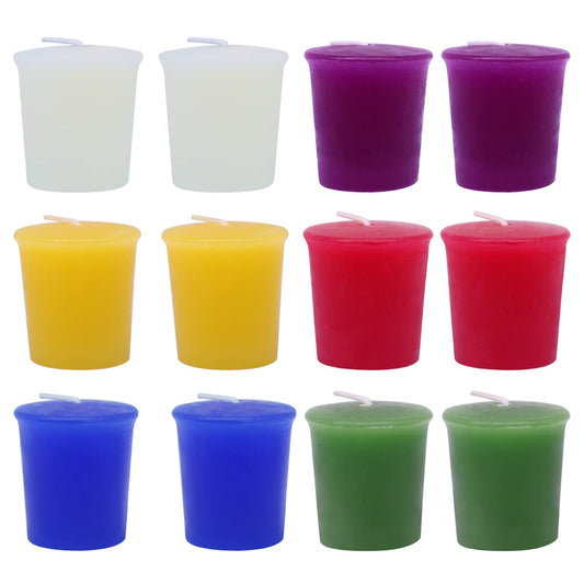 Scented Votive Candles for Home Decoration, 2 Inches Aromatherapy Candle Set with 6 Fragrances - Apple&Cinnamon, Jasmine, Eucalyptus, Lavender, Wolfberry&Blood Orange, Passion Fruit