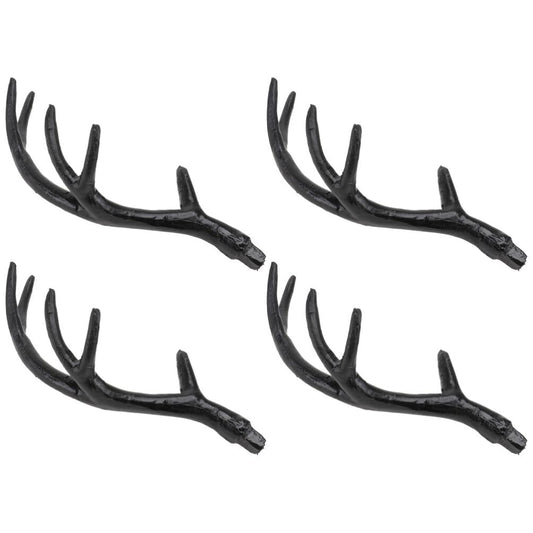 Unomor 2 Pairs Artificial Antlers Plastic Deer Antlers, Realistic Reindeer Horn Props for, Halloween, and Diy Costume Parties