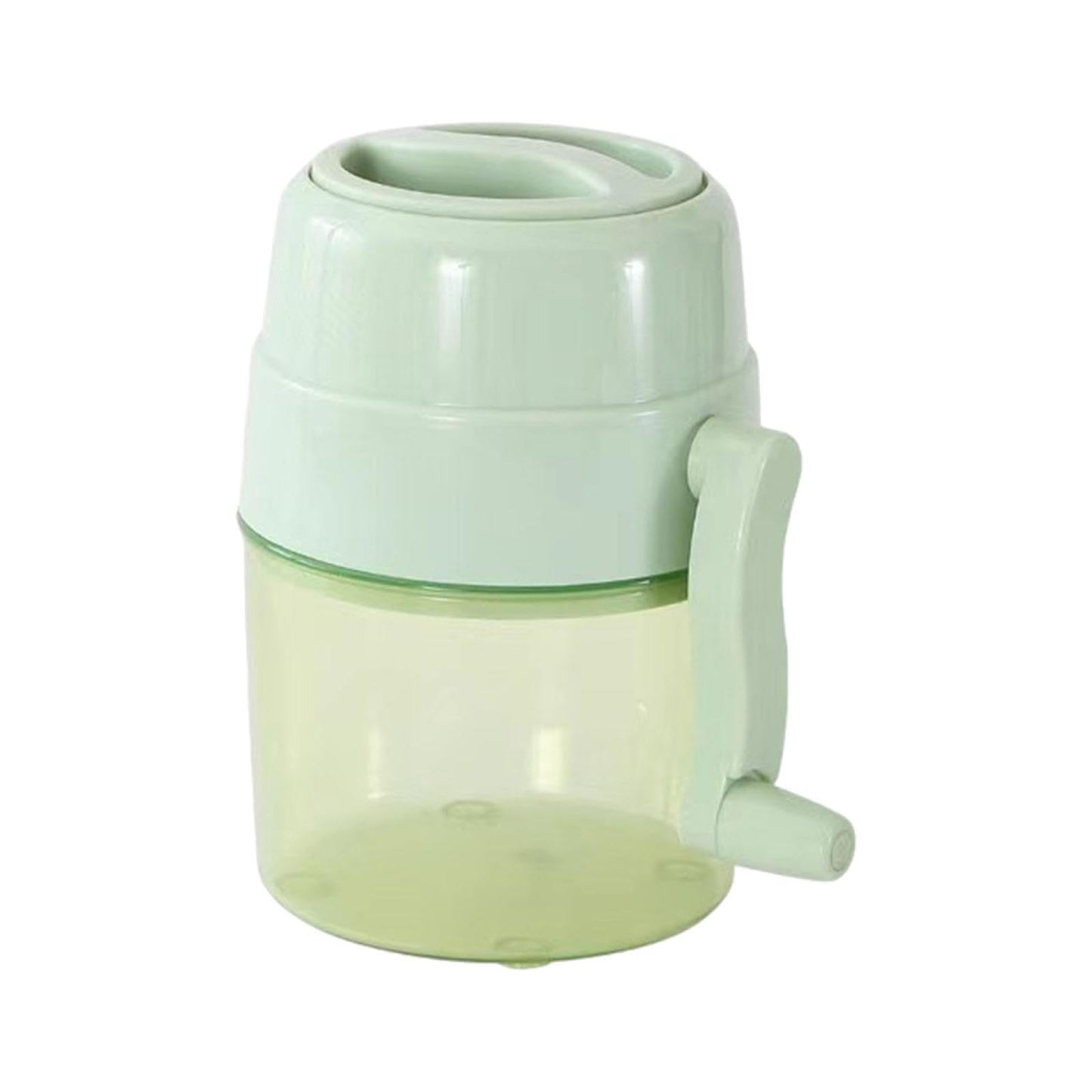 ＫＬＫＣＭＳ Manual Ice Crusher Shaved Ice Machine Compact Lightweight Convenient Snow Cone Machine Mini for Indoor Kitchen Hiking