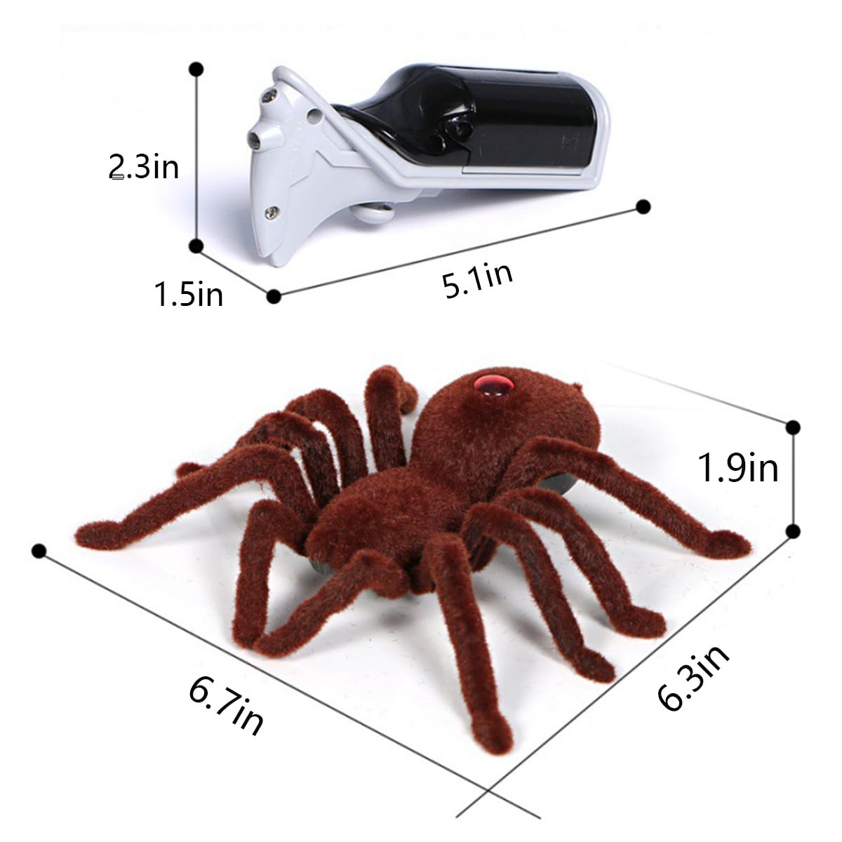 Realistic Spider Remote Control Model Toy Horror Simulation Infrared Remote Control Car Children Prank Gift
