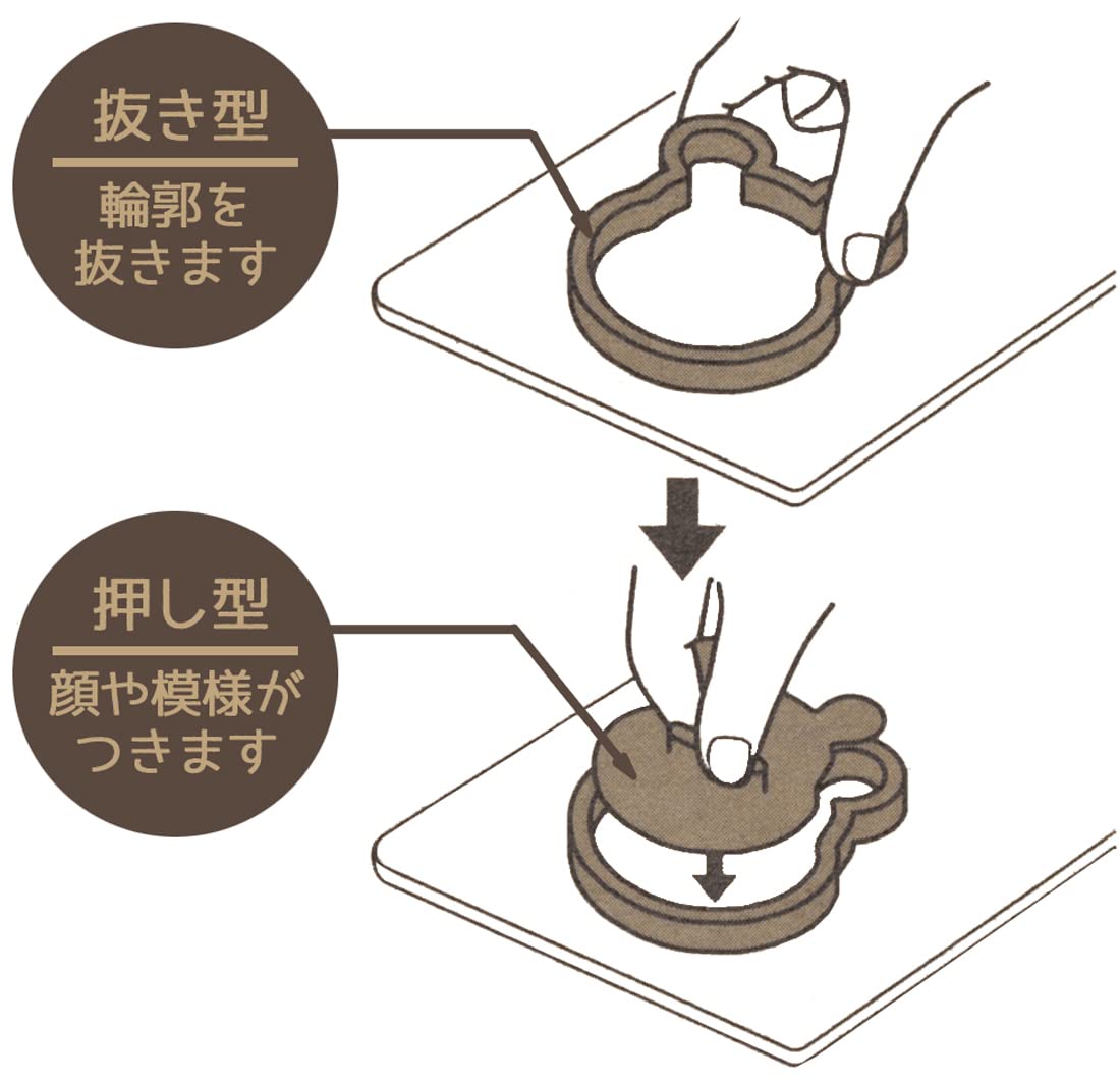 Skater Sanrio CSM1-A Sanrio Cookie Mold, Bread Cutter, Hello Kitty, Snack Time, Set of 4