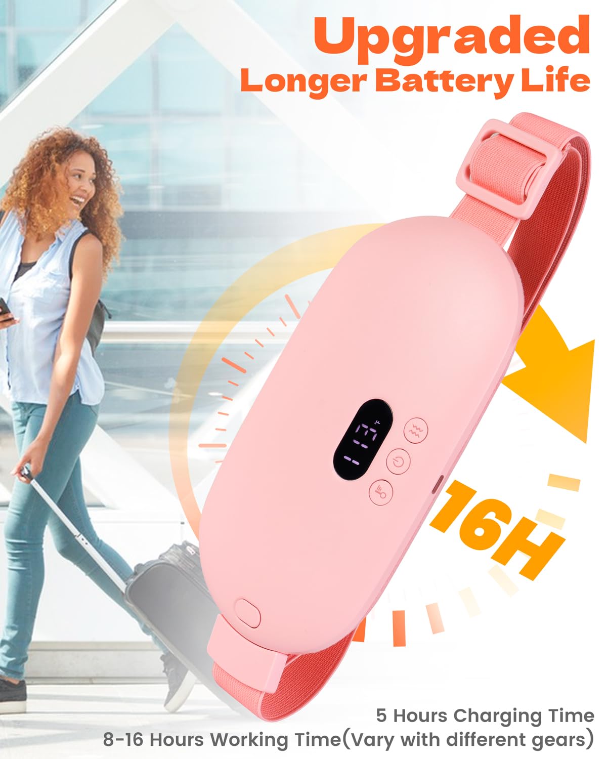 Stocking Stuffers for Women Portable Heating Pad for Period Cramps Cordless Electric Menstrual Heating Pad for Cramp Relief Travel Idea Christmas Gifts for Women Her Mom Teens Girls Mother