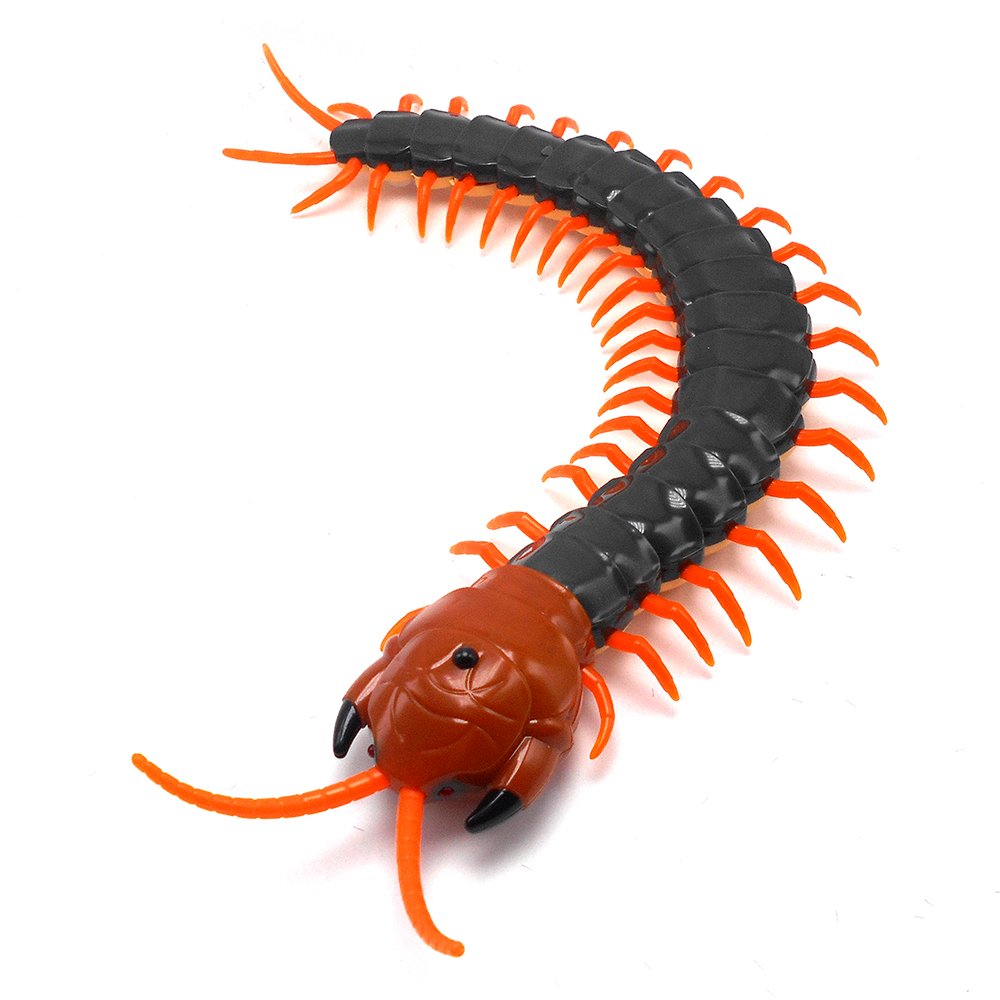 Tipmant Simulation RC Centipede Scolopendra Realistic Remote Control Vehicle Car Animal Insect Large Size Electric Prank Toy Kids Christmas Birthday Gifts (Navy Green)