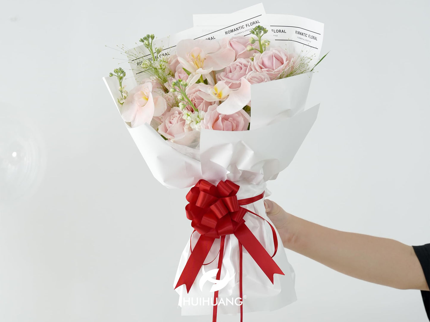 HUIHUANG Red Pull Bows for Gift Wrapping 4"x8" Red Christmas Bows 12 PCS Satin Gift Bow for Presents, Gift Basket, Paper Bag, Wrapping Accessories, Wreaths, Holiday Christmas Decor