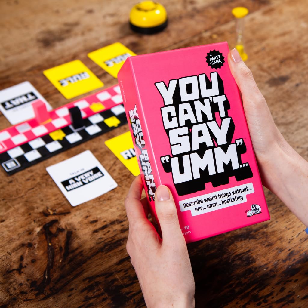 You Can't Say UMM: A Party Game for Family and Adults, Fast-Paced Family Word Game, Must Have for Game Night, Bonus Content Included