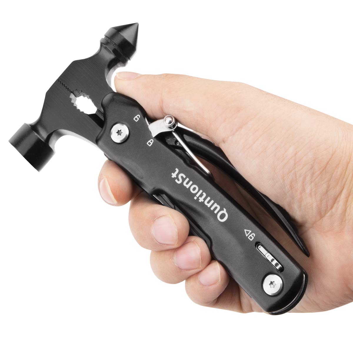 Mens Stocking Stuffers, Gifts for Men, Survival Hammer Multitool,Christmas Gifts for Dad, Emergency Escape Car Safety Hammer Multi-Tool 12 in 1,Cool Gadgets forCamping Hiking Household,Mini Multi tool