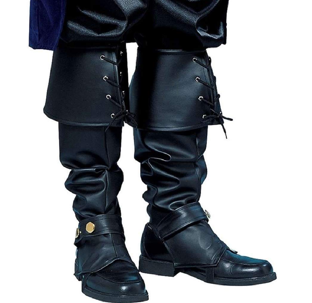 Forum Novelties Adult Pirate Boot Covers Costume Accessory, Black