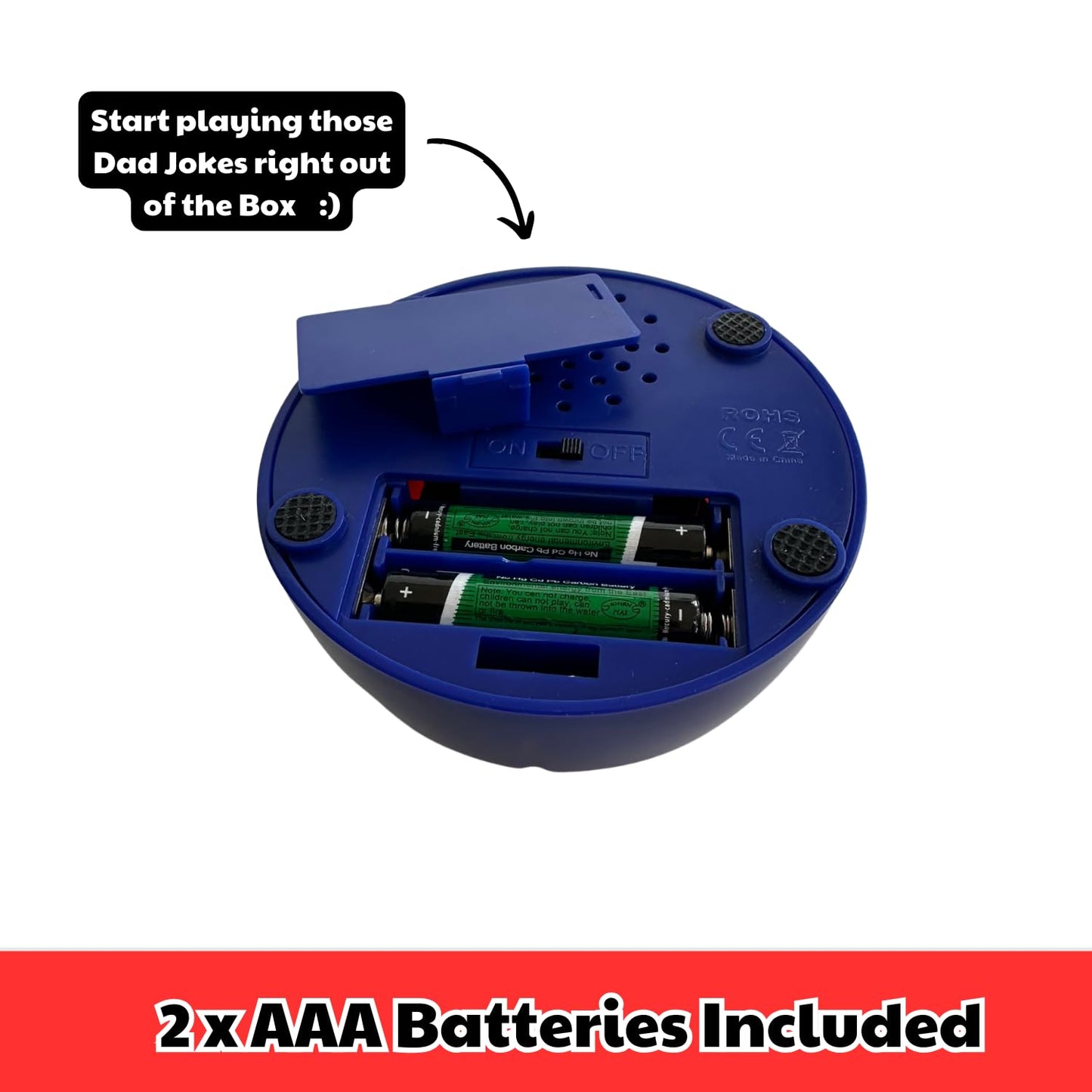 Gifts for Dad and Fathers - Features 75+ Extra Funny Dad Jokes at The Push of a Button - Dad Gifts from Daughter, Dad Birthday Gift, White Elephant Gifts, Gifts for Men