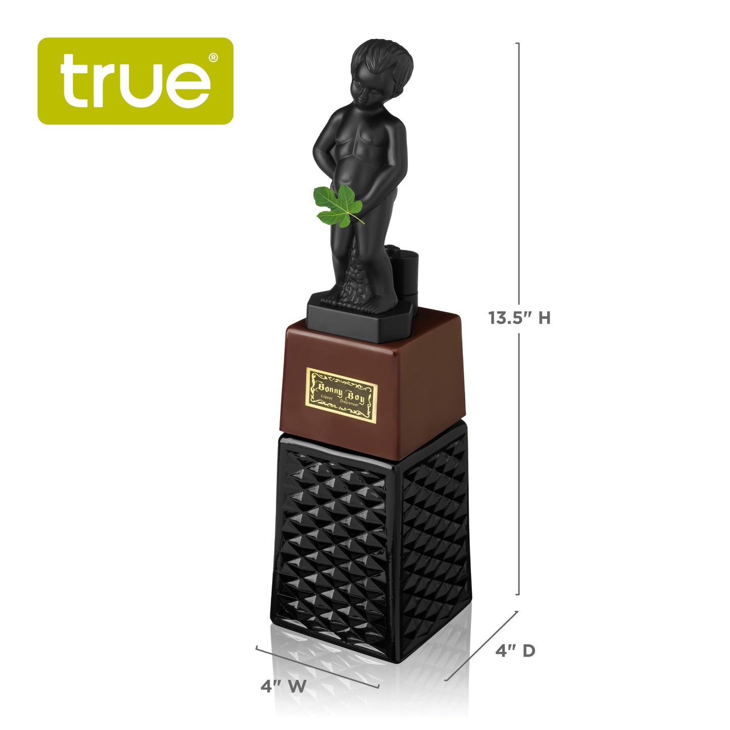 True Bonny Boy Liquor Dispenser, Beverage Drink Dispenser, Wine, Whiskey and Alcohol Accessories for Home Bar, Funny Gifts for Men, Gag Gifts Funny Beverage Dispenser, Set of 1, 16oz