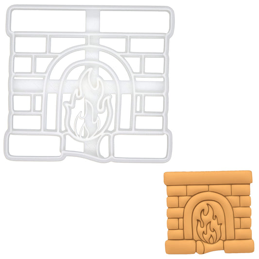 Fireplace cookie cutter, 1 piece - Bakerlogy
