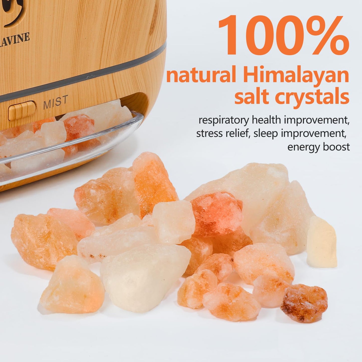 Ultrasonic Essential Oil Diffuser Set with 12 Best Aromatherapy Oils, Gift Box & Bag, Himalayan Salt Lamp Diffuser，Cool Mist Humidifier for Bedroom, Scent Diffusers for Home