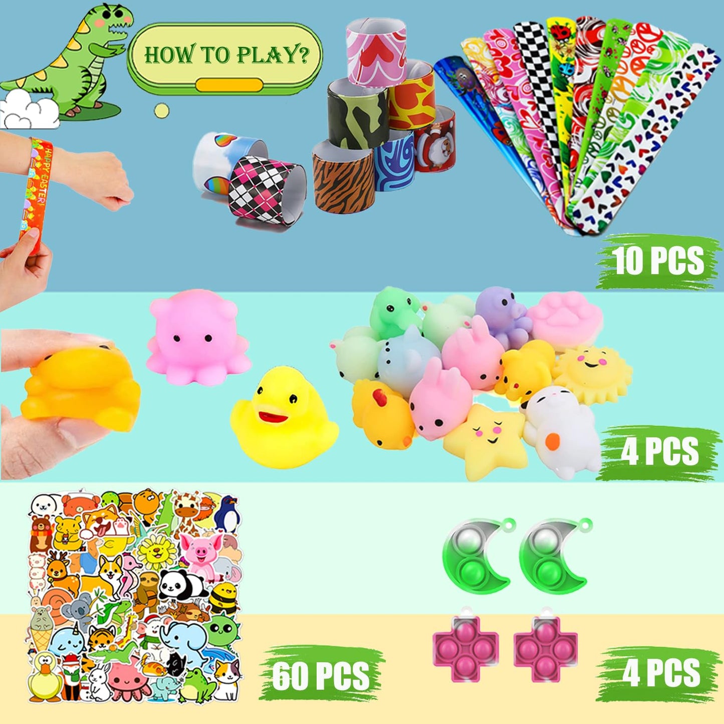 Dilycery 120 Pcs Party Favors Toy for Kids, Treasure Box Carnival Prizes for Classroom School Rewards, Christmas Stocking Stuffers, Goodie Bag Pinata Fillers Bulk Toys for Boys Girls