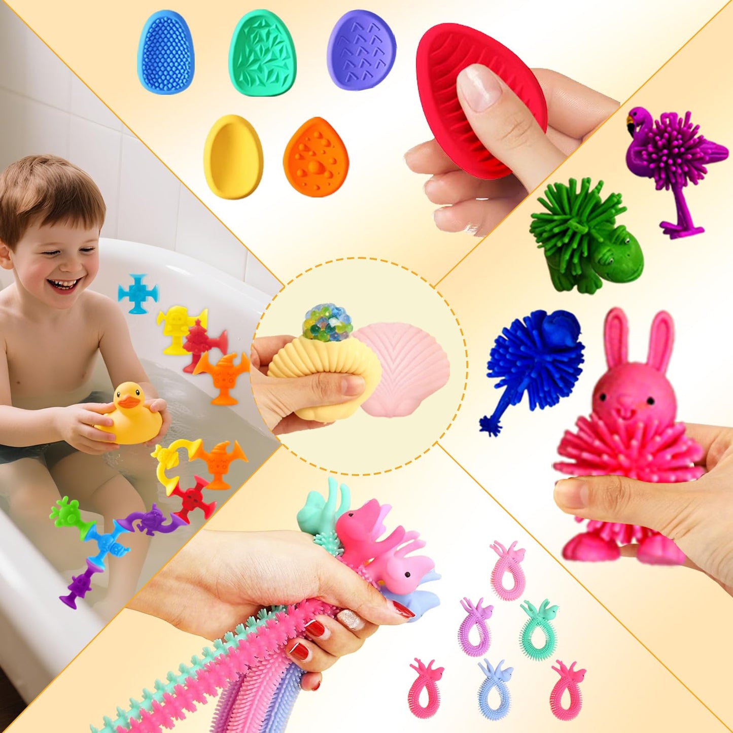 70 Pcs Fidget Toys Set,Stocking Stuffers for Kids, Gifts for Kids, Party Favors - Stress Relief Sensory Toys - ADHD Toys,Anxiety Carnival Treasure Classroom Prizes