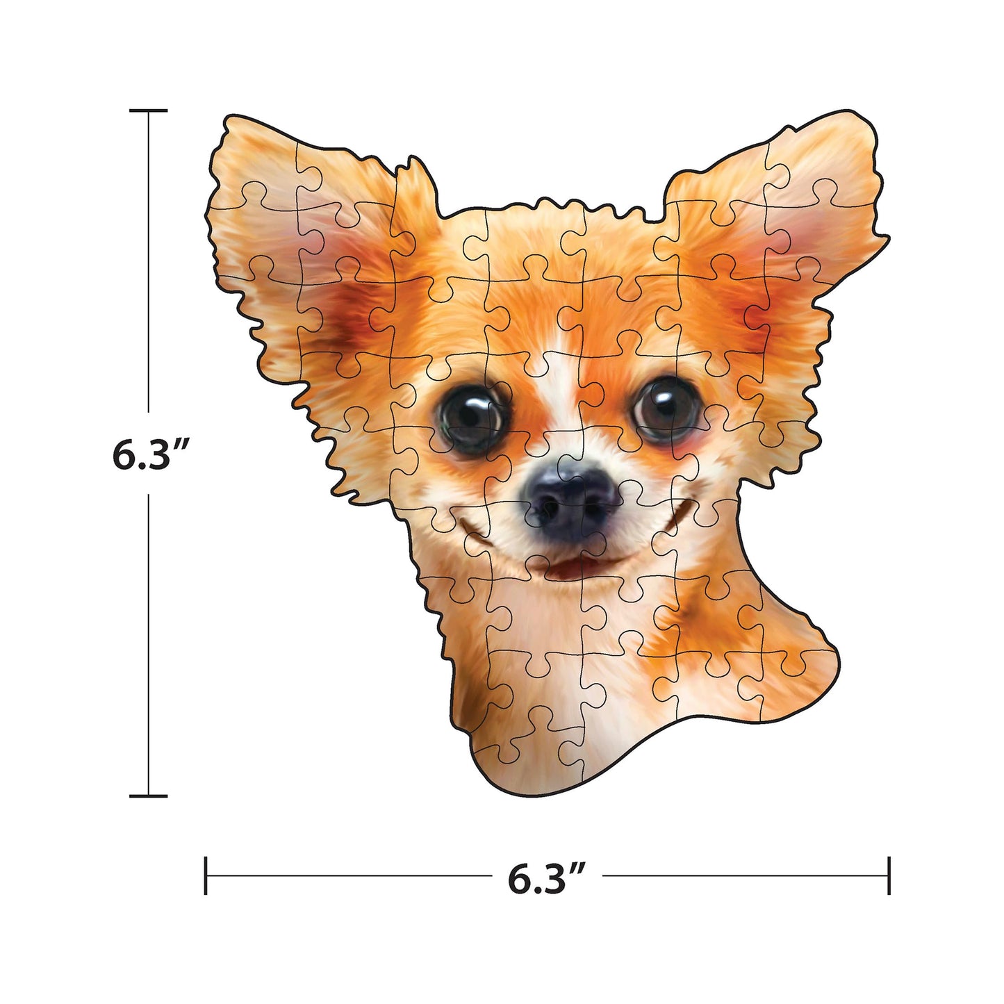 RoseArt - Mini-Shaped - Dog Selfies - 500 Piece Jigsaw Puzzle for Adults