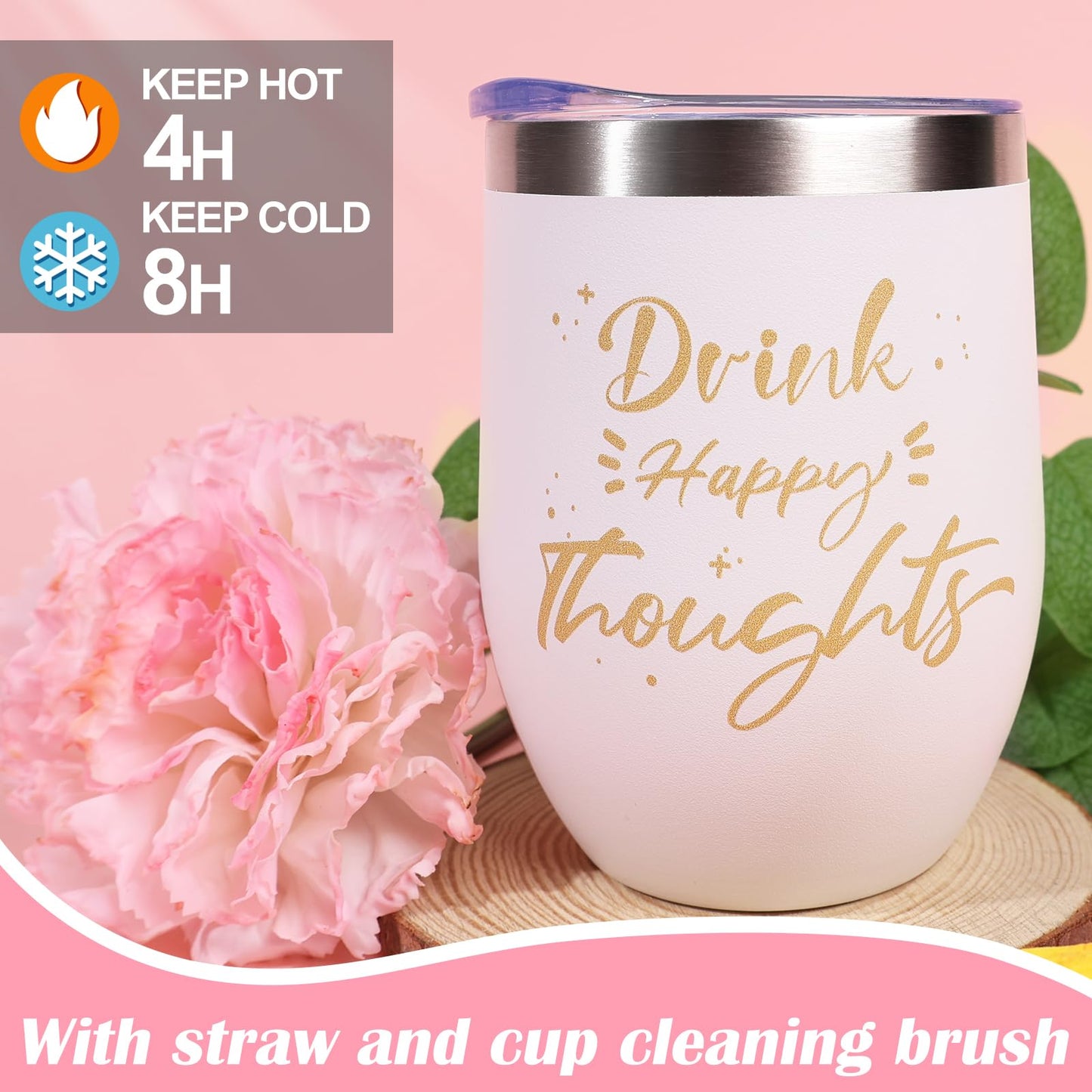 Birthday Gifts for Women Self Care Gifts Get Well Soon Gifts, Rose Relaxing Spa Gifts Basket Care Package, Luxury Flannel Blanket, Unique Mothers Day Idea Gifts for Mom Her Grandma Friend Sister Wife