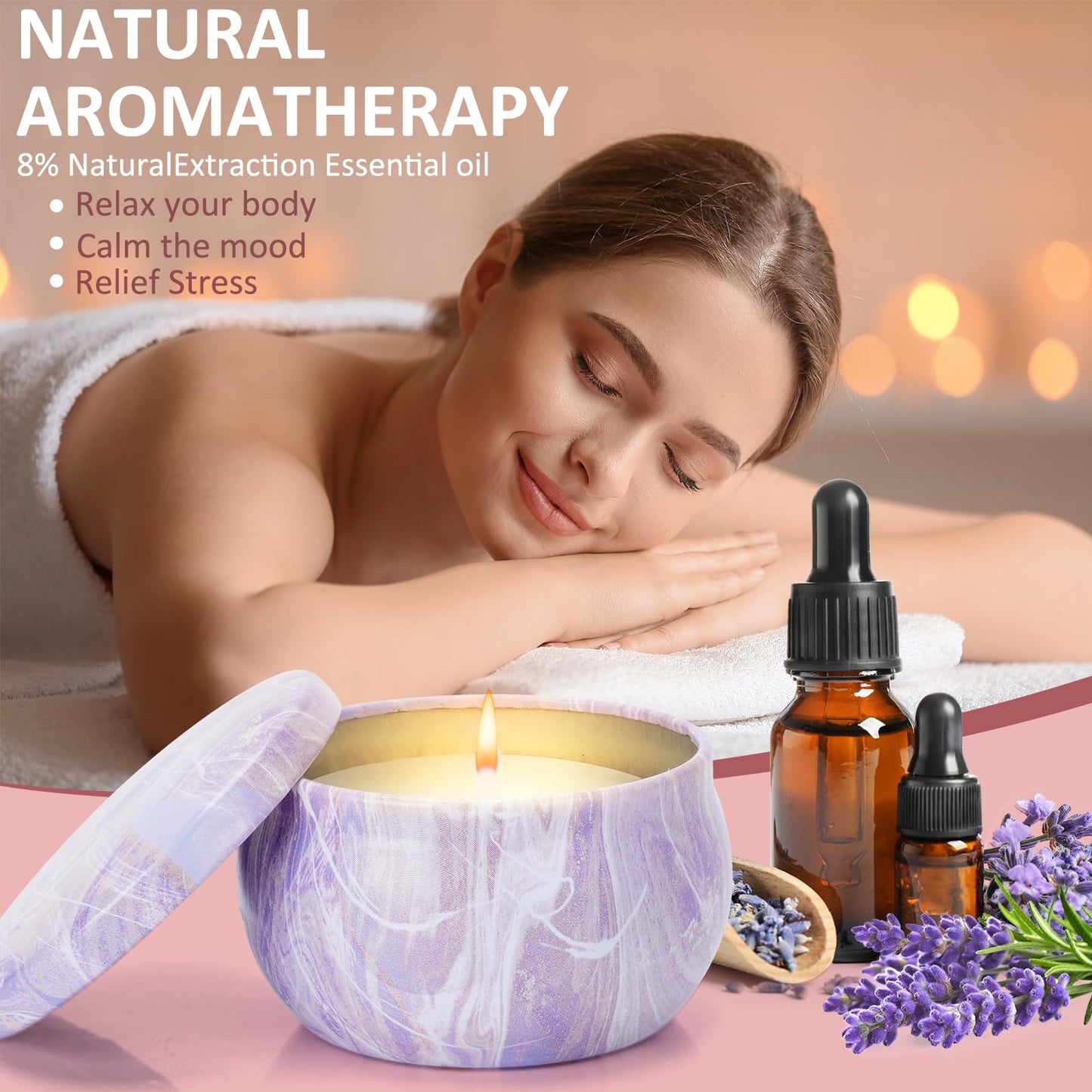 Scented Candles Gift Set,12 Pack Candles for Home Scented, 300 Hour Long Lasting Soy Wax Aromatherapy Candle Set, Birthday Gifts for Women with Gift Box