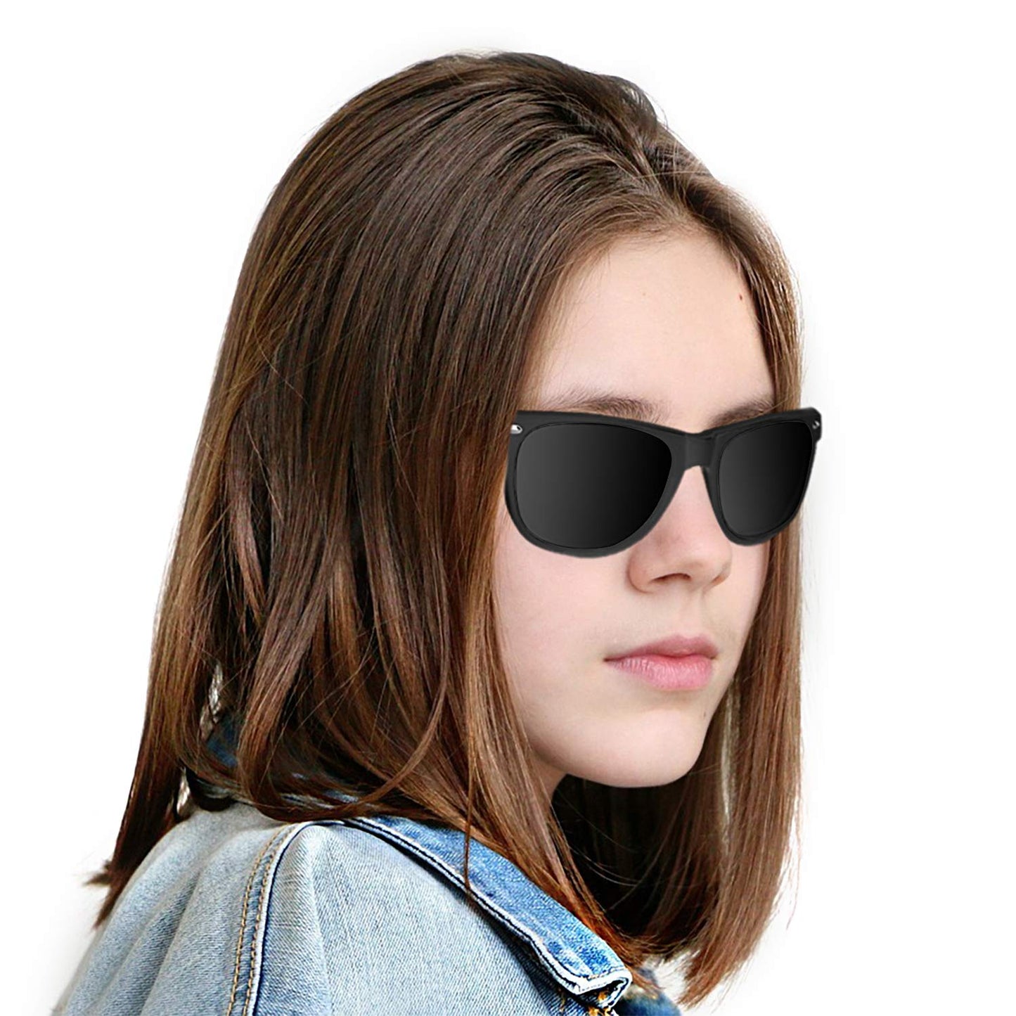 Super Z Outlet Plastic Vintage Retro Style Sunglasses Classic Shades Eyewear Party Favors (24, Black)