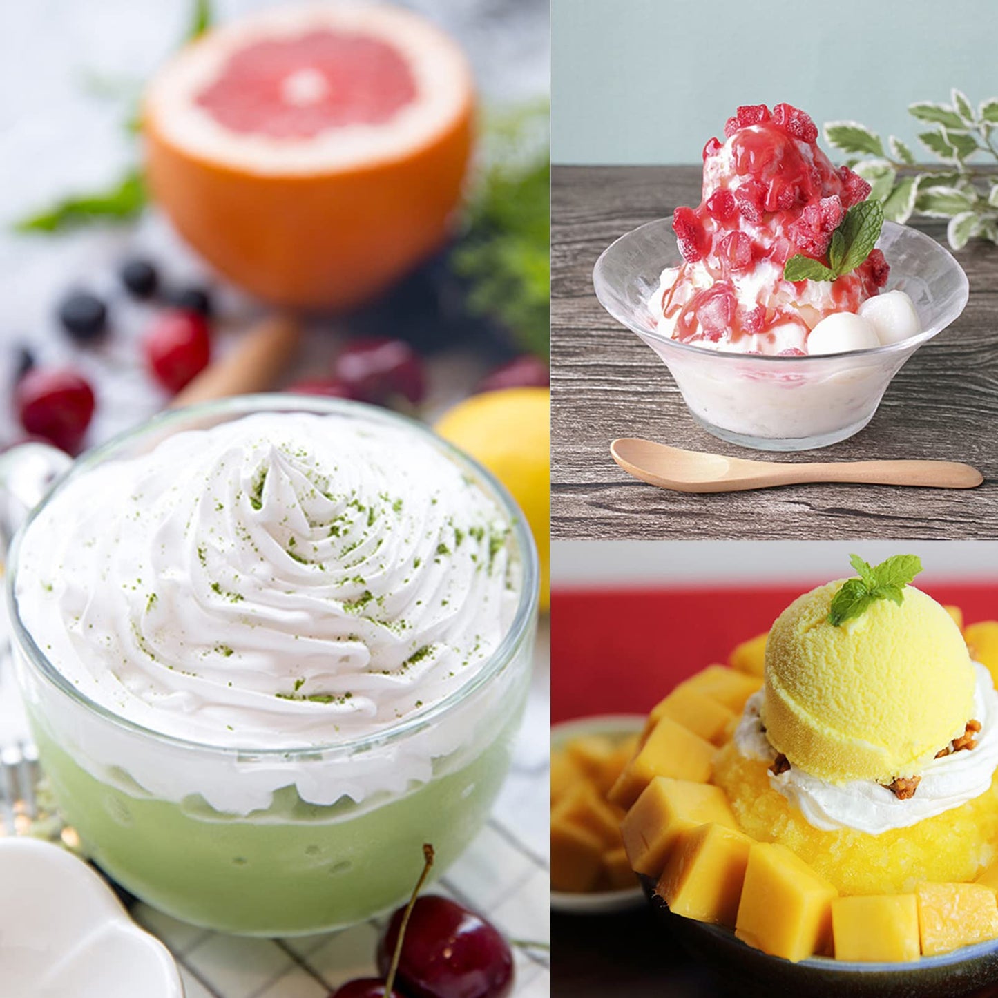 Topyond Hand Crank Ice Crusher Mini Snow Cone Machine, Food Grade Manual Ice Shaver for Home Use, Portable Ice Breaker with Easy Crank Operation, for Shaved Ice and Ice Bricks