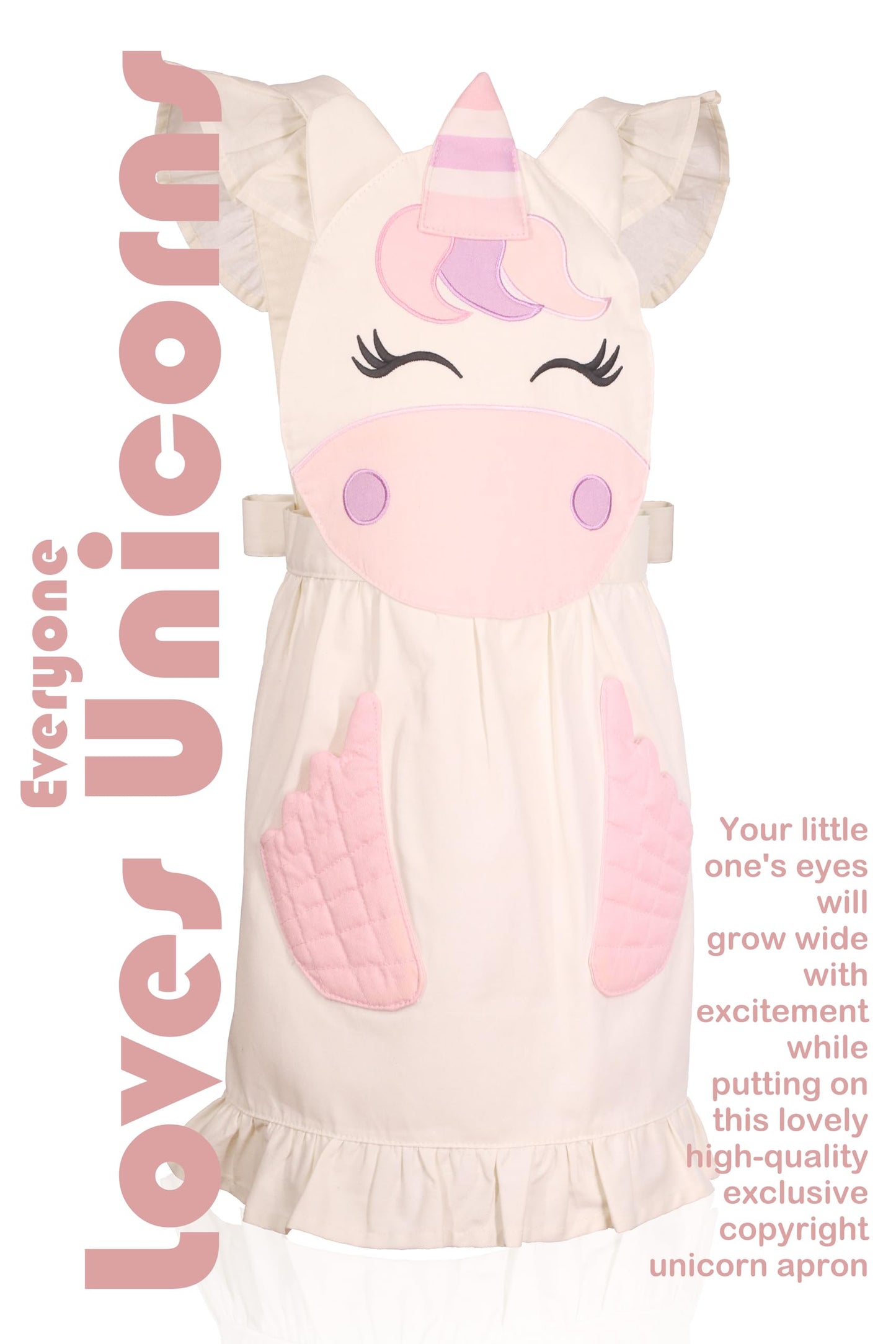 Baker Buddy Unicorn Kids Real Baking Set with Storage case, Real Working Utensils, Cookie Cutters, and Baking Supplies, Beautiful Unicorn Apron for Kids.