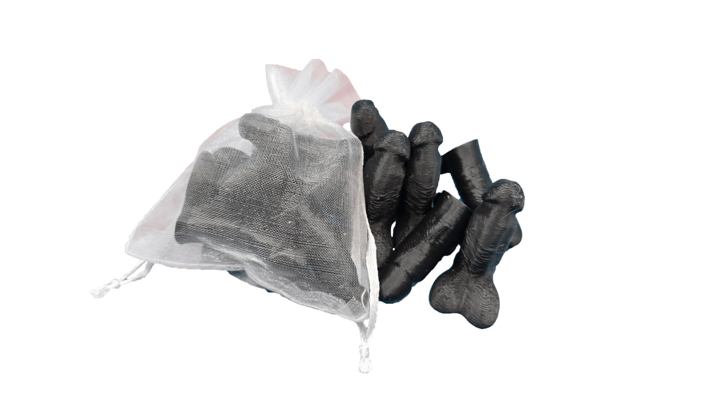 Bag of Dicks - Pride | Rainbow | Dick in Bulk | Tiny Penis | Party Favors | Bachelorette | Novelty Items | Funny Joke Gift, Plastic (Mixed, 35 Pack)