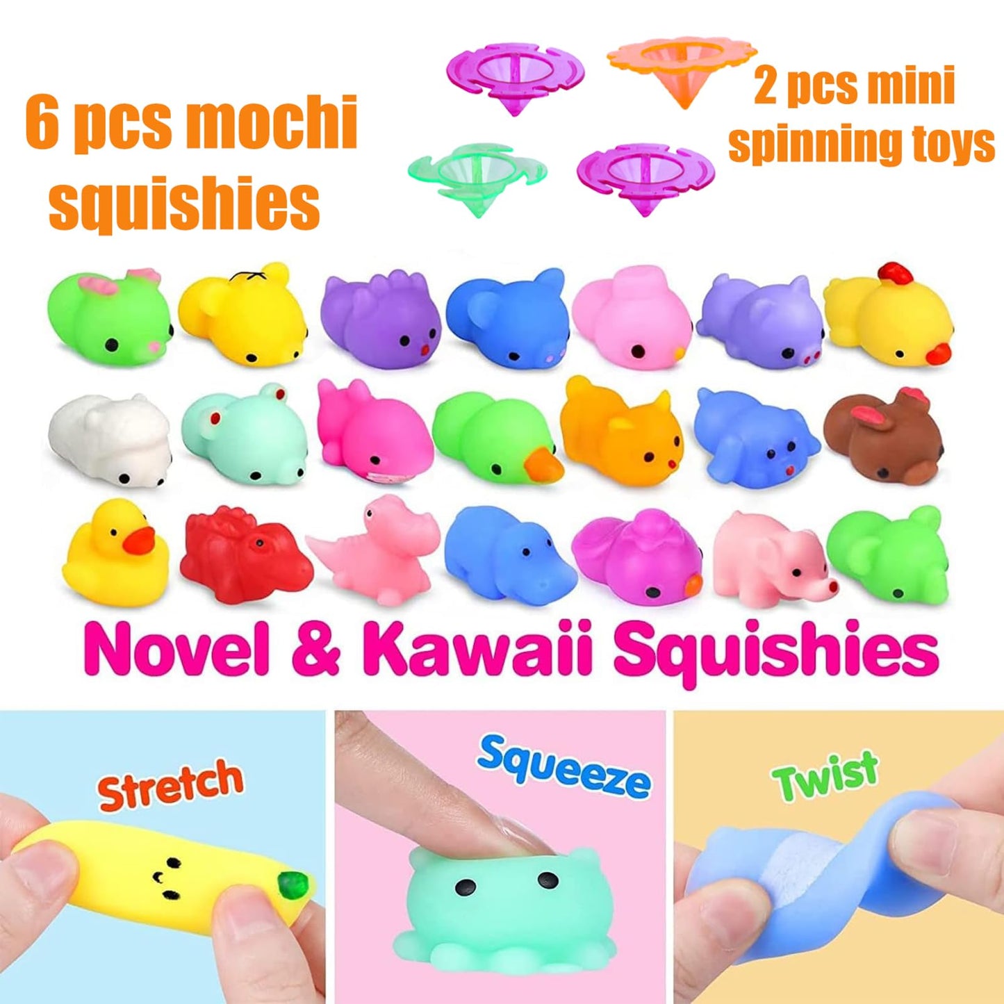 124 PCS Pop Party Favors for Kids, Fidget Treasure Box Toys for Classroom, Pinata Filler, Treasure Chest Carnival Prizes, Goodie Bag Stuffers, Prize Box Bulk Toys for Boys Girls 4-8-12