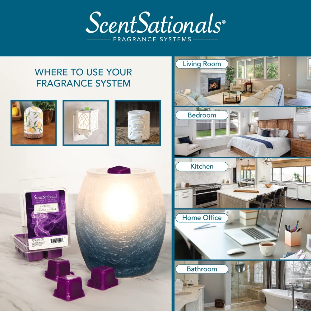 Scentsationals Wax Melt Warmer - Apothecary Style, Halloween Collection - Warmer for Scented Wax Melts, Fragrance Cubes and Tarts