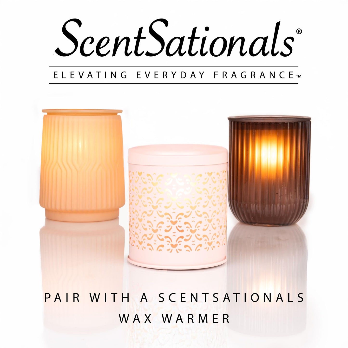 ScentSationals Wax Melts Home Sweet Home 4pk – Long-Lasting, Strong-Scented Wax Cubes for Warmers, Includes Cuddle Up, Cinnamon Apples, Salted Caramel Butter Cream & Farmhouse Cookies, 10oz (24 cubes)