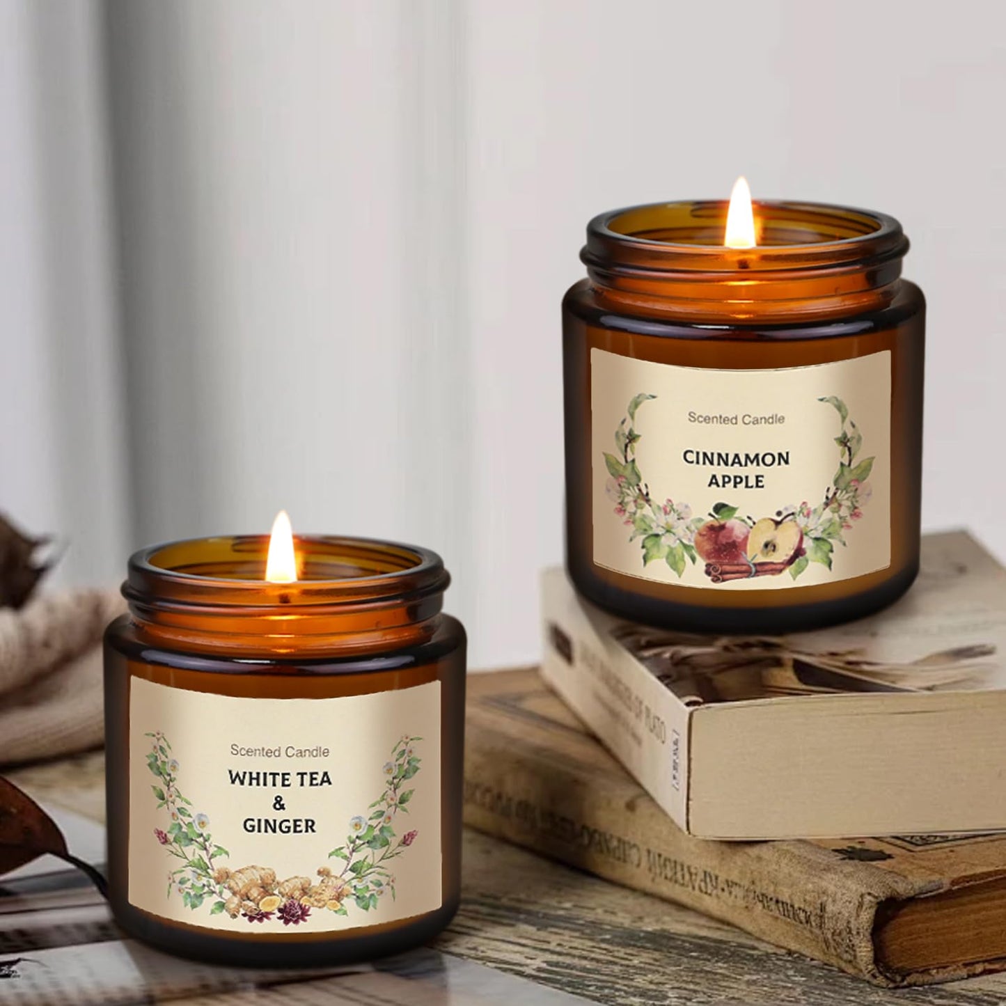 YINUO LIGHT 10 Pack Candles for Home Scented Aromatherapy Candles Gifts Set for Women, Natural Soy Wax Amber Candles Set, Birthday, Mother's Day, Christmas, Anniversary Present