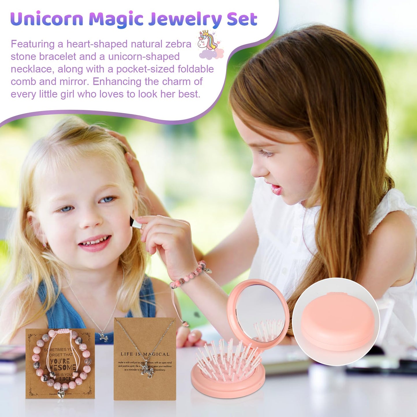 Jenria Unicorn Gifts for Girls, Birthday Gifts for Girls Age 3 4 5 6 7 8 9 10 Years Old Girl Birthday Gift Ideas, Girls Toys Age 6-8, Unicorn Toys for Daughter, Niece
