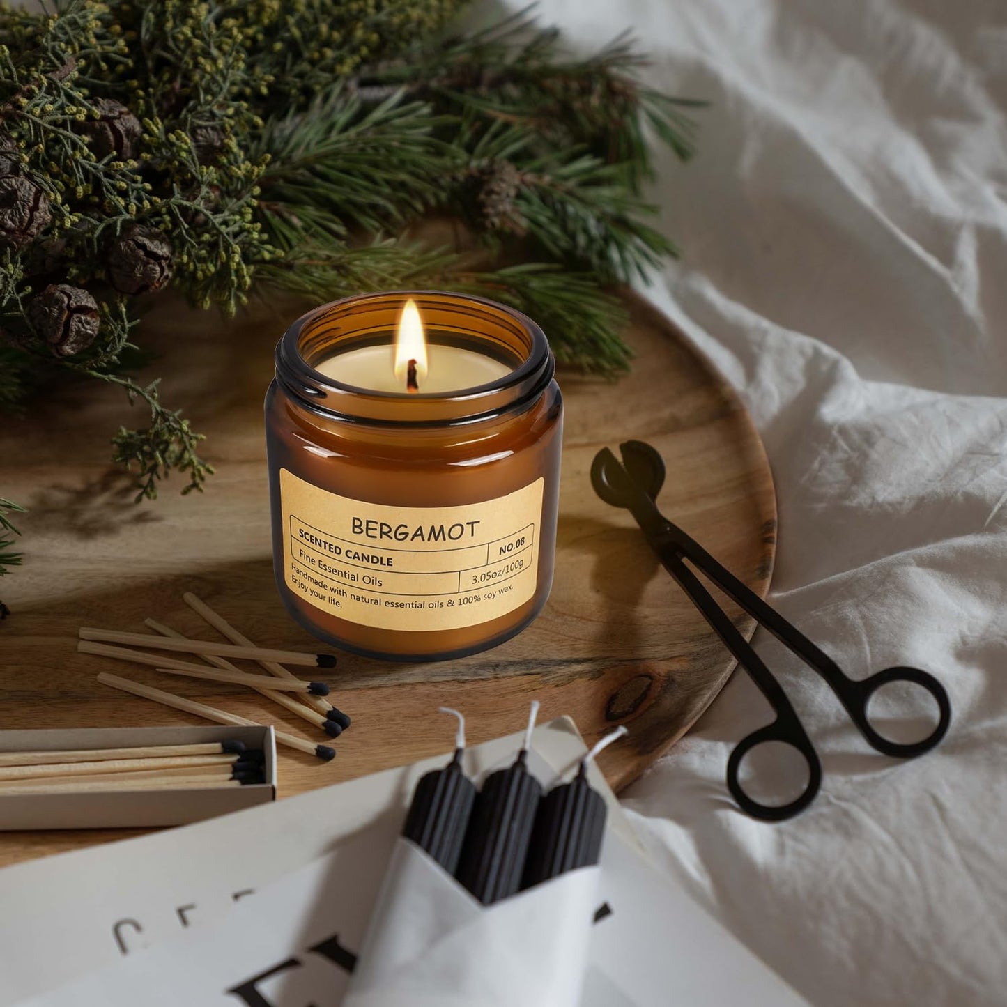 12 Pcs Scented Candles with Added Natural Essential Oils, 3.05oz, Suitable for Various Festivals, Parties, Yoga, and Home Scene.