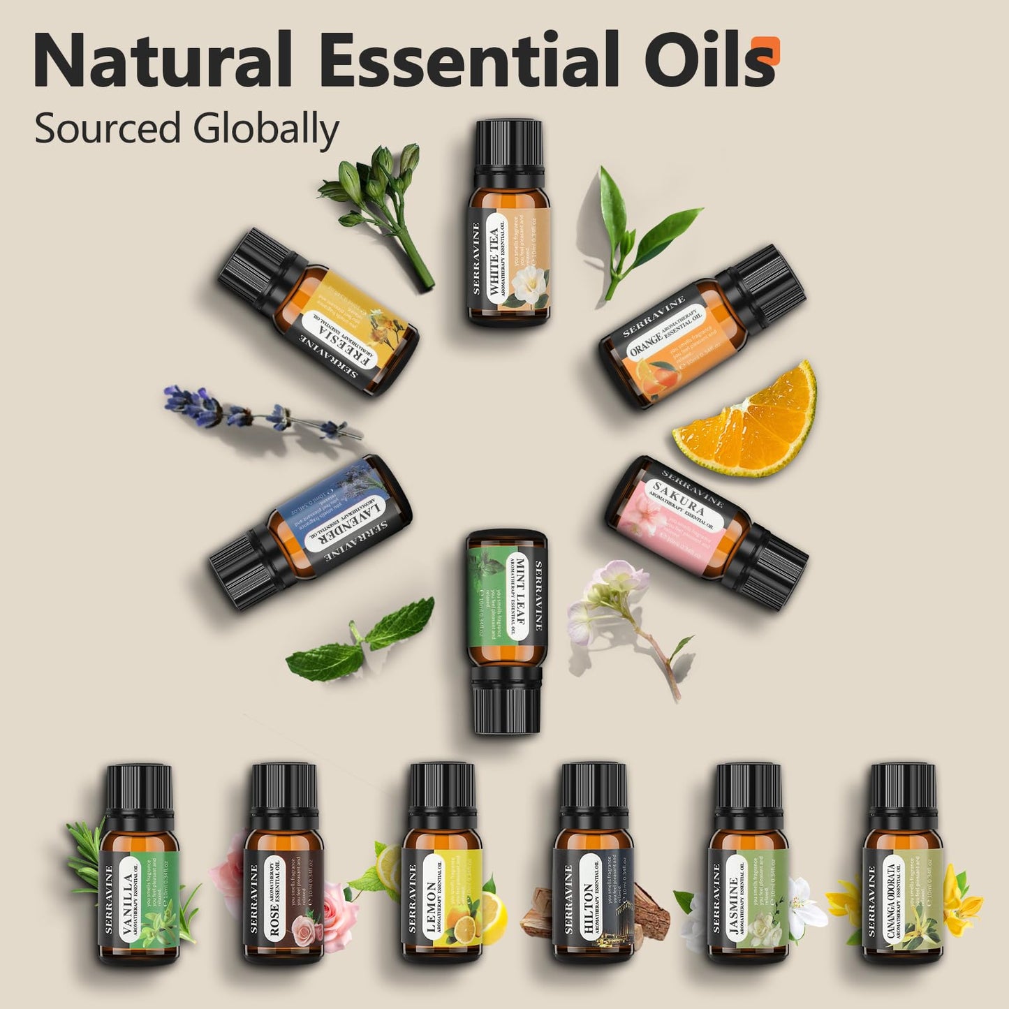 Ultrasonic Essential Oil Diffuser Set with 12 Best Aromatherapy Oils, Gift Box & Bag, Himalayan Salt Lamp Diffuser，Cool Mist Humidifier for Bedroom, Scent Diffusers for Home