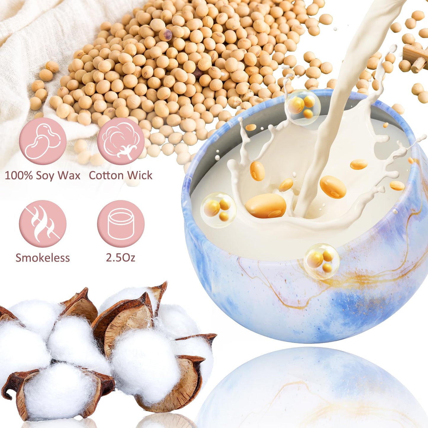 Scented Candles Gift Set,12 Pack Candles for Home Scented, 300 Hour Long Lasting Soy Wax Aromatherapy Candle Set, Birthday Gifts for Women with Gift Box