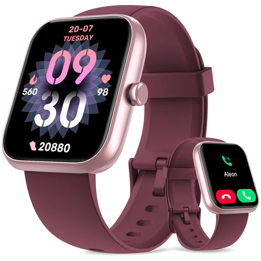 Smart Watch, 44mm Smartwatch Answer Make Calls, Alexa 1.83'' Fitness Watch, IP68 Waterproof Fitness Tracker Women Men, Heart Rate/Sleep Monitor, 100+ Sports Pedometer Watch for Android & iOS Phone