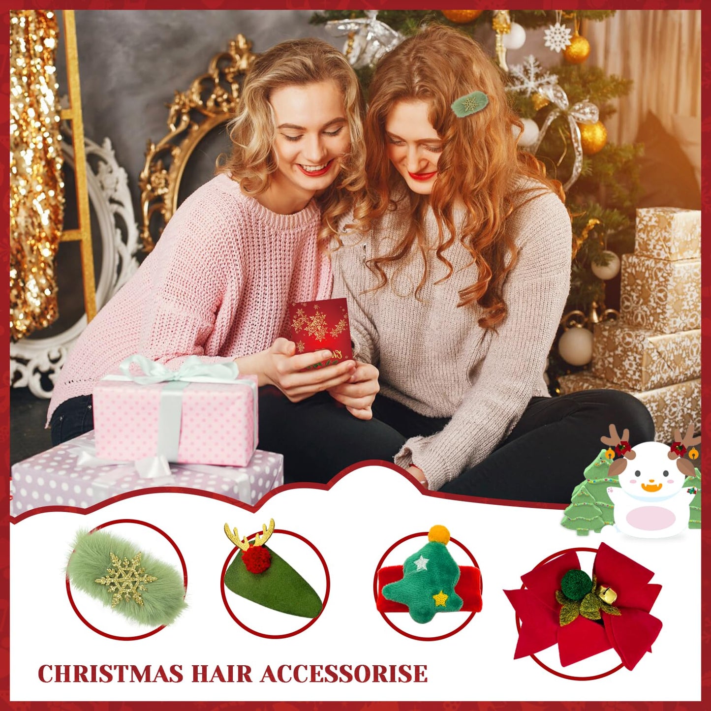 MYKILOS Christmas Gifts for Women, 2025 Christmas Gift Ideas, Gift Basket for Women, Mom, Sister, Wife, Teacher, Coworker, Xmas Gift with Stocking, 12 Oz Tumbler, Candle