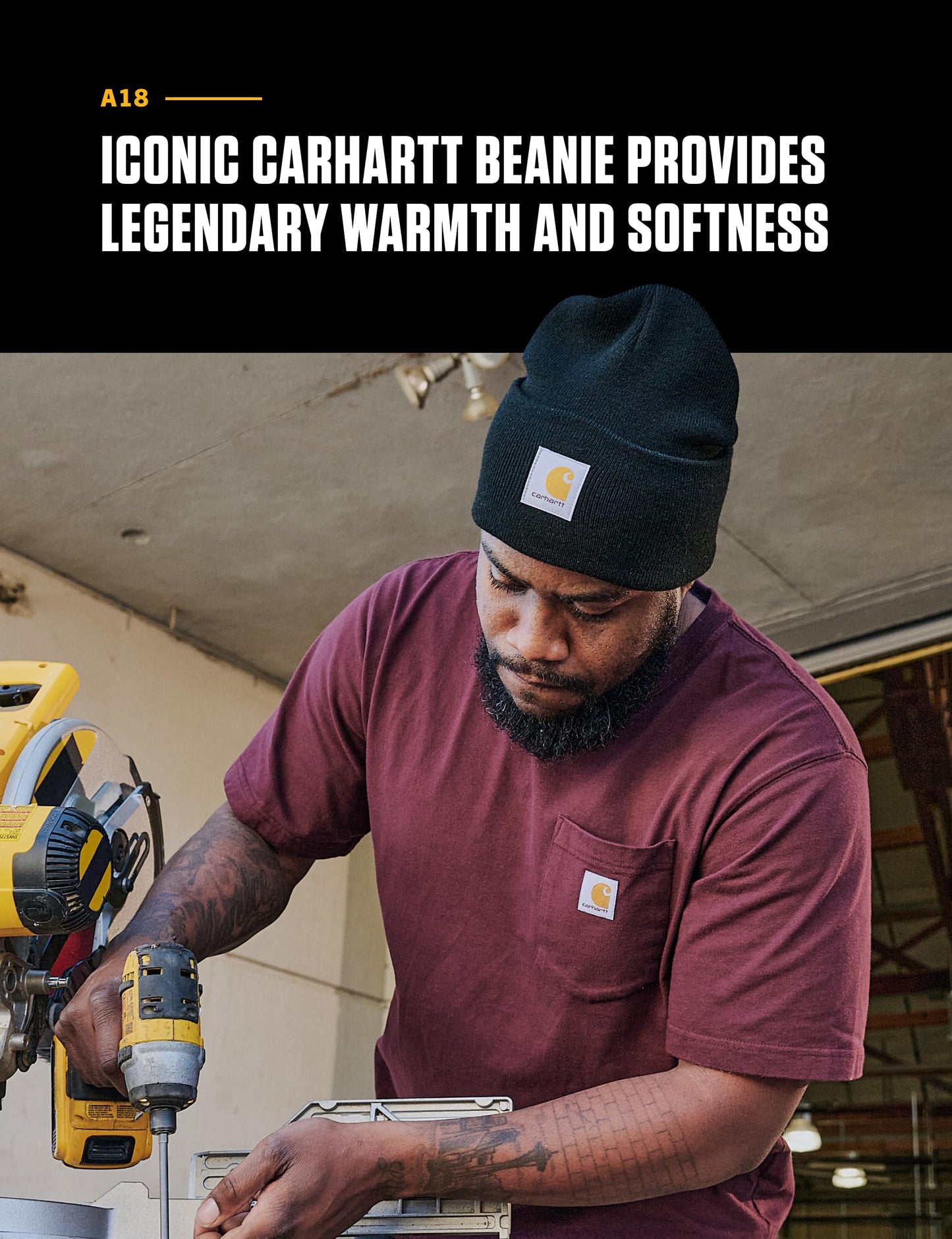 Carhartt Men's Knit Cuffed Beanie, Coal Heather, One Size