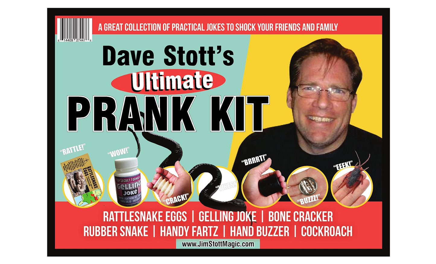 Fun Time Products Dave Stott’s 'Ultimate Prank Kit’, Funny Gag Gifts for Men, Women, and Kids