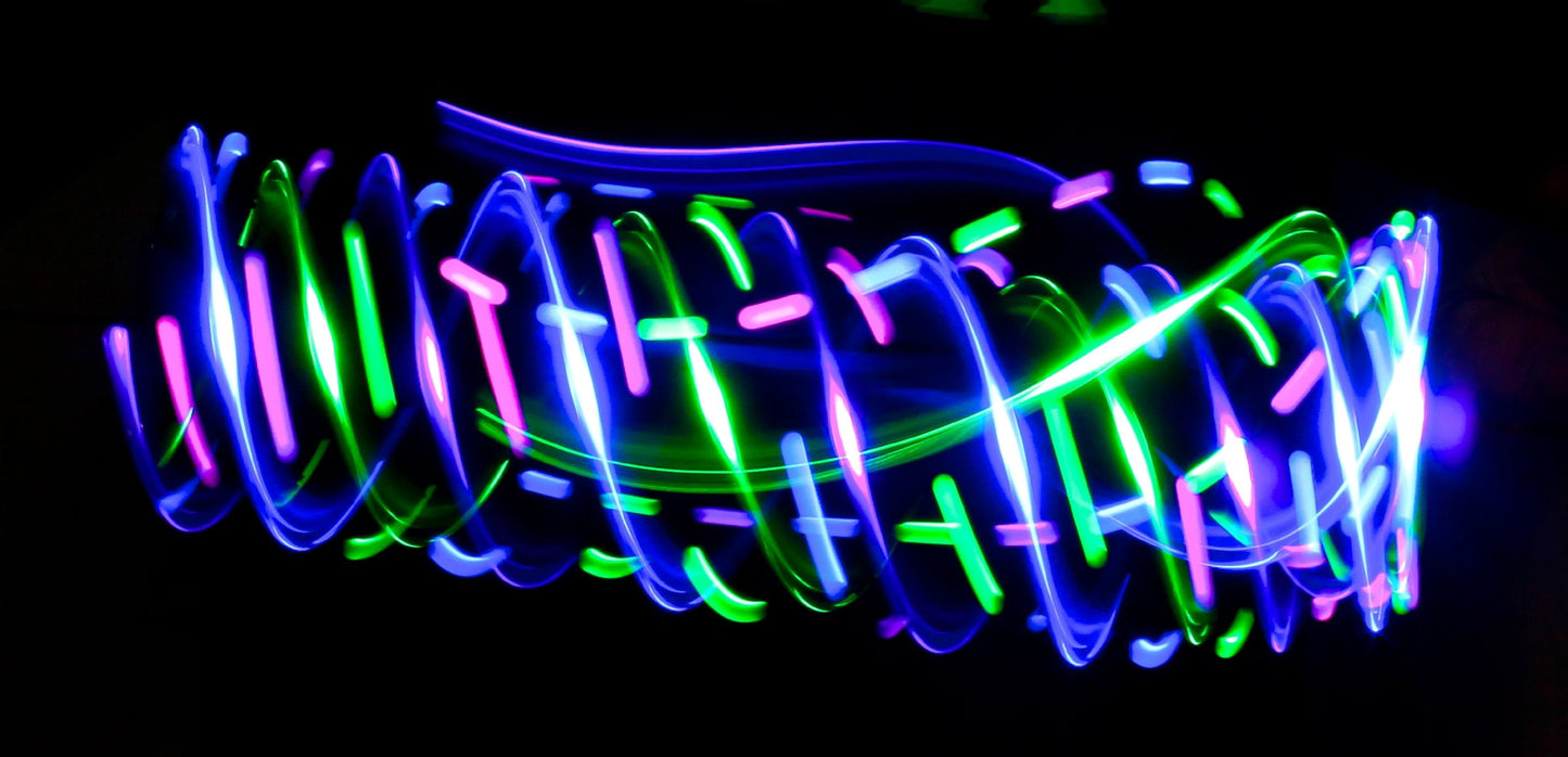 GloFX 6 Led Spinning Orbit: Pure Bliss Multicolor Pattern - Flow Rave Toy