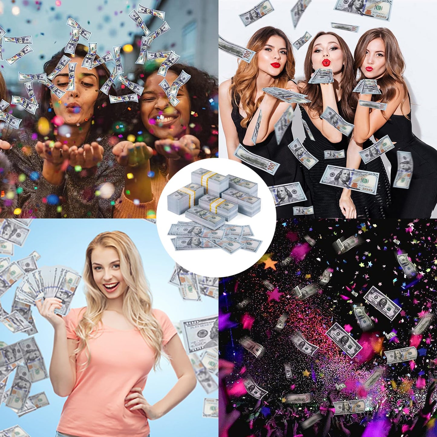 SHANLU 1000PCS Movie Props for Kids Pretend Play and Learning, Movie Props for Board Games, Music Video, Birthday, Christmas Parties