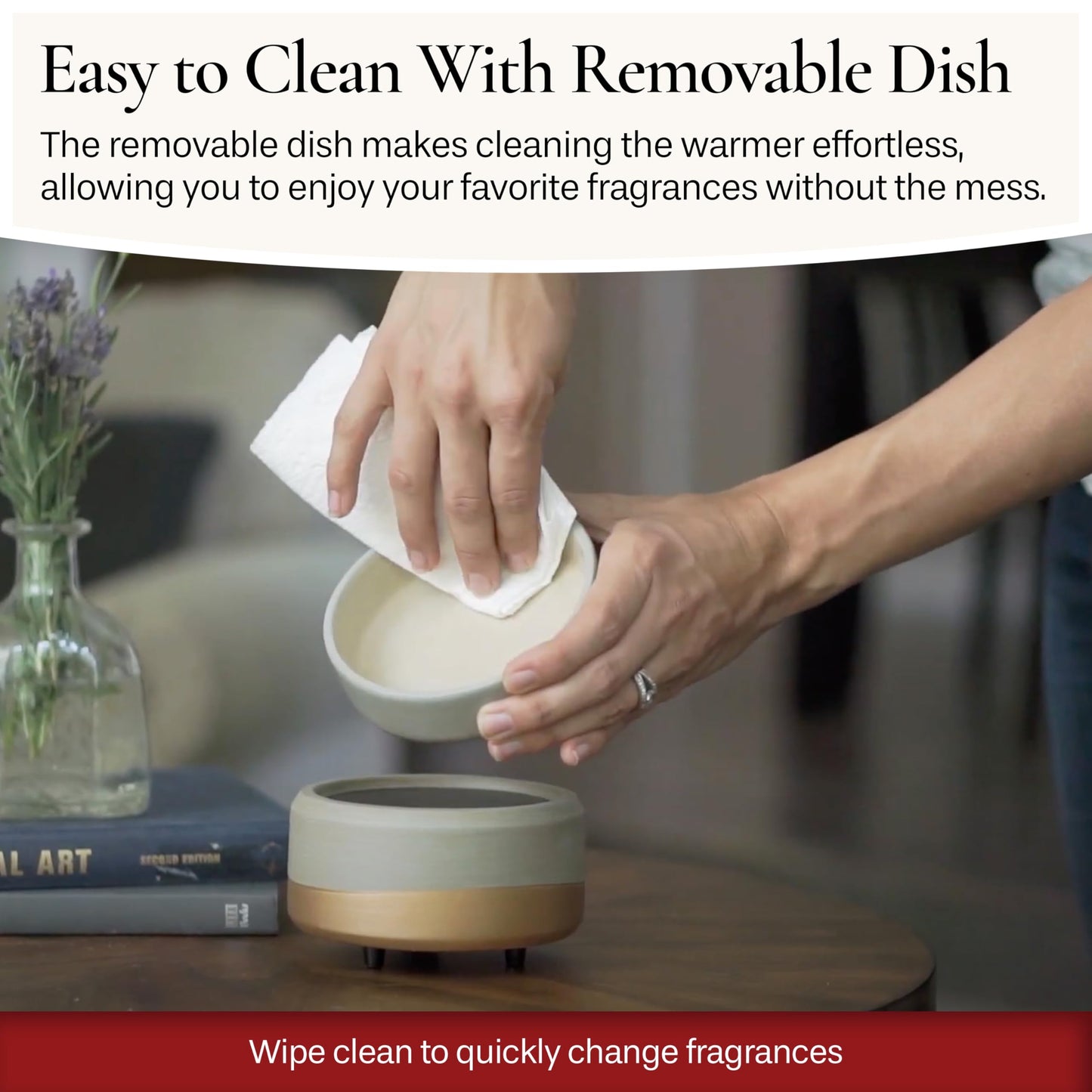 CANDLE WARMERS ETC 2-in-1 Candle and Fragrance Warmer for Warming Scented Candles or Wax Melts and Tarts with to Freshen Room, Midas