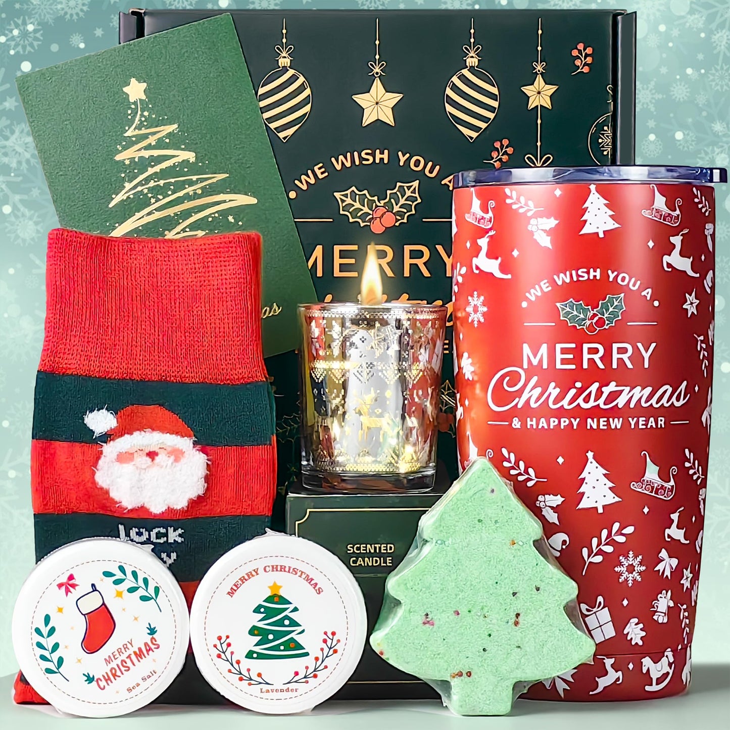Christmas Gifts for Women 2025 – Unique Christmas Gift Sets for Women, Coworkers, Teacher, Sister, Mom, Wife, Friend, Xmas Gifts, Christmas Gift Baskets, Christmas Tumbler