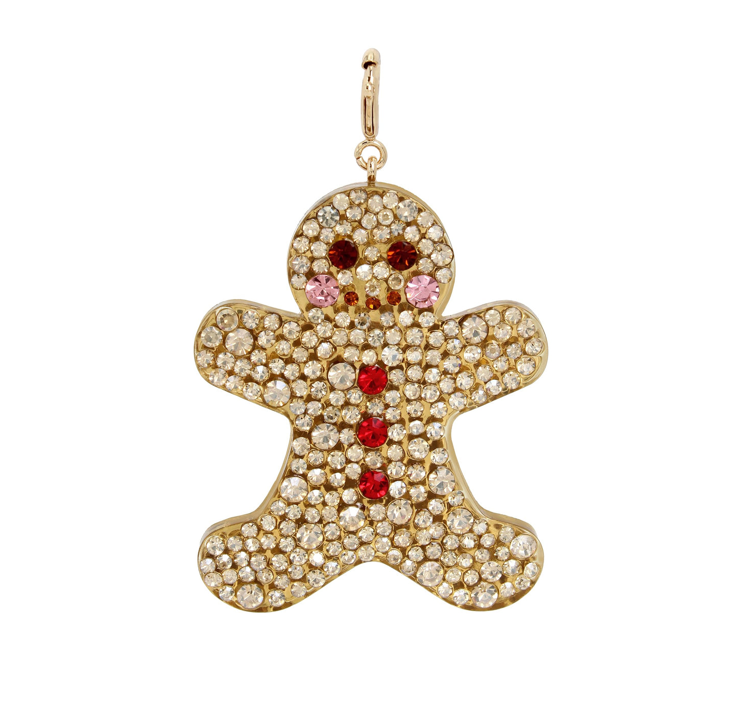 Betsey Johnson Womens Gingerbread Convertible Ornament Necklace