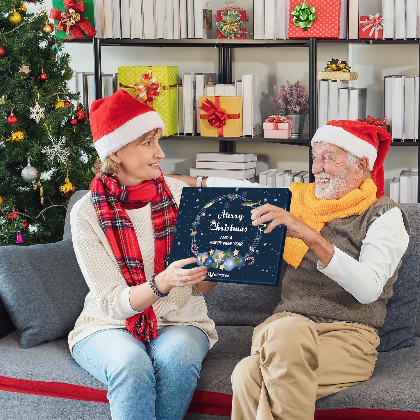 WITOROR Advent Calendar 2025 Fishing Christmas Countdown, 24 Days Fishing Lures Set, Fishing Advent Calender for Fisher Adult Men Teen Boys 2025 Christmas Gifts