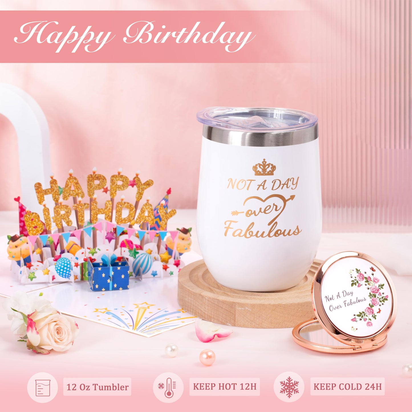 HSOEIXL Birthday Gifts for Women, Unique Spa Birthday Gift Basket with Blanket for Women - Happy Birthday Gifts for Her, Mom, Sister, Teacher, Girlfriend, Coworker, Wife, Bestie, BFF