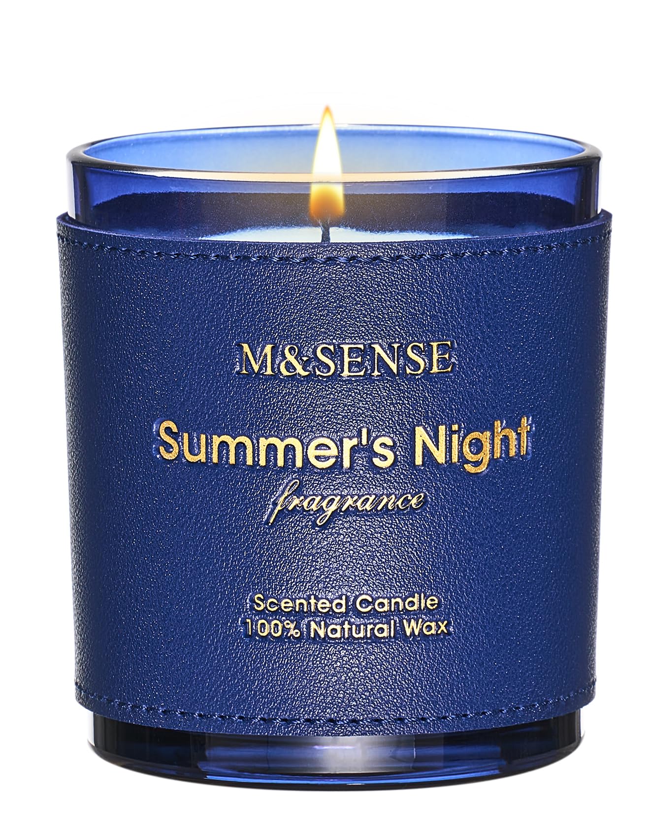 M&SENSE Bergamot Lavender Scented Candles,Vegan Soy Wax,No Toxin,10oz 42-Hour Slow Burning Time, Pepper Scented Candle, High Intensity,Air Purifying Aromatherapy Relaxing Office Home Fragrance