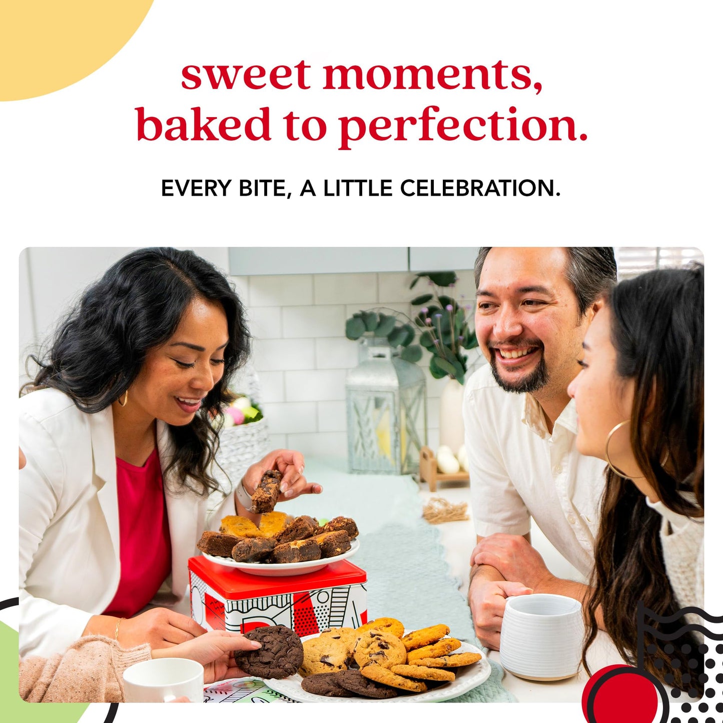 David’s Cookies Gourmet Assorted Cookies and Brownies Gift Basket - 12 x 1.5oz fresh baked cookies and 10 x 2oz individually wrapped brownies - Great for Sharing, Ideal Gift for All Special Occasions